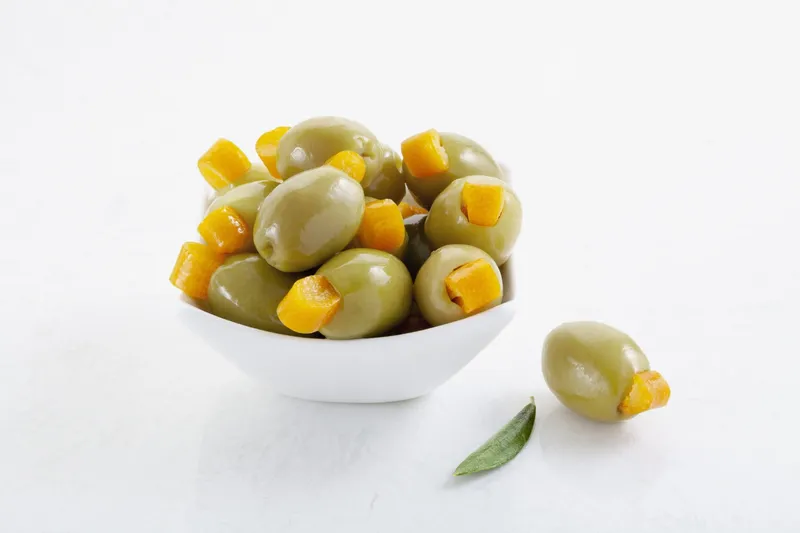 Portakal Dolgulu Yeşil Zeytin